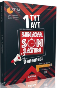 1+1 Tyt Ayt Sınava Son Sayım  Deneme