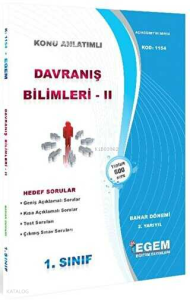 1. Sınıf 2. Yarıyıl Konu Anlatımlı Davranış Bilimleri 2