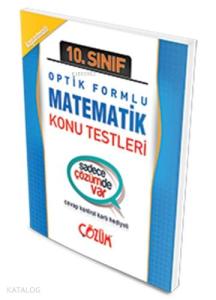 10. Sınıf Matematik Konu Testi; Optik Formlu
