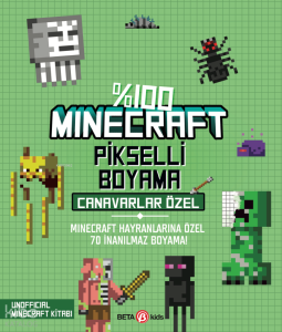 %100 Minecraft Pikselli Boyama - Canavarlar Özel