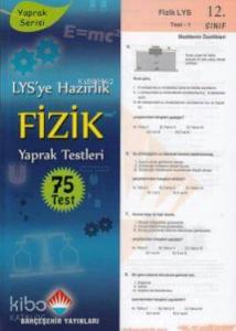 12.Sınıf YGS-LYS Fizik Yaprak Test; Yaprak Serisi - 75 Test