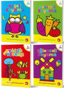 2-4 Yaş Boyama Kitapları Seti (4 Kitap Takım)