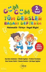 2. Sınıf Güm Güm Tüm Dersler Başarı Defterim ;Matematik-Türkçe-Hayat Bilgisi