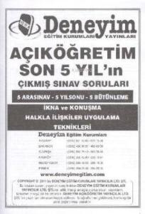 2. Sınıf| İkna ve Konuşma Halkla İlişkiler; Çıkmış Sınav Soruları