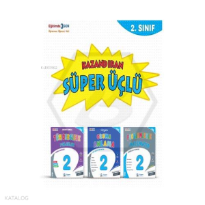 2. Sınıf Süper Üçlü - Kazandıran Kitaplar Seti - (Tüm Derslere Yolculuk - Problemlerle Mat. - Türkçe Okuma Anlama) - 2024