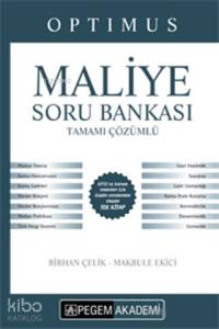 2018 KPSS A Grubu Optimus Maliye Tamamı Çözümlü Soru Bankası