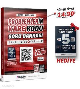 2020 Problemlerin KareKodu KPSS-ALES-DGS Tamamı Video Çözümlü Soru Bankası + 5 Deneme Hediye