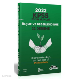 2022 KPSS Eğitim Bilimleri Ölçme ve Değerlendirme 22 Deneme