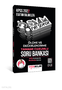 2022 KPSS Eğitim Bilimleri Ösym Ne Sorar Ölçme ve Değerlendirme Tamamı Çözümlü Soru Bankası