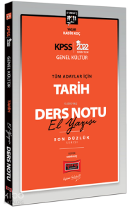 2022 KPSS Genel Kültür Tüm Adaylar İçin Son Düzlük 5 Yargıç Serisi Tarih El Yazısı Ders Notu