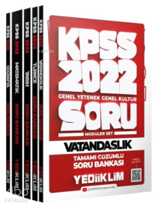 2022 KPSS Genel Yetenek Genel Kültür Tamamı Çözümlü Modüler Soru Bankası