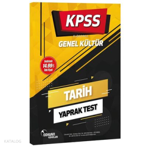 2022 KPSS Tarih Yaprak Test