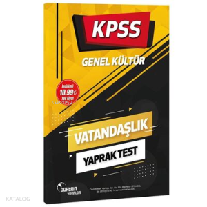 2022 KPSS Vatandaşlık Yaprak Test