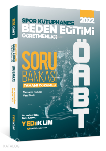 2022 ÖABT Beden Eğitimi Öğretmenliği Spor Kütüphanesi Tamamı Çözümlü Soru Bankası