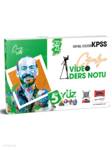 2023 KPSS 5Yüz Coğrafya Video Ders Notları (Önay Çepe)