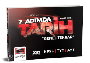2023 KPSS 7 Adımda Tarih Genel Tekrar