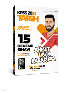 2023 KPSS Atölye Serisi Tarih Tamamı Çözümlü 15 Deneme Sınavı