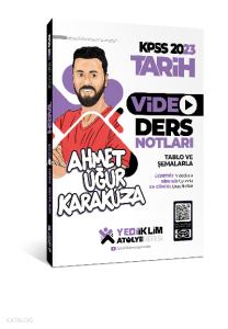 2023 KPSS Atölye Serisi Tarih Video Ders Notları