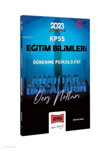 2023 KPSS Eğitim Bilimleri Anahtar Hocaların Öğrenme Psikolojisi Ders Notları