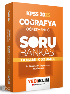 2023 ÖABT Coğrafya Öğretmenliği Tamamı Çözümlü Soru Bankası
