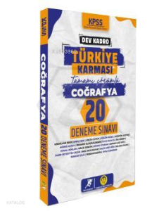 2024 KPSS Dev Kadro Türkiye Karması Caoğrafya 20 Deneme