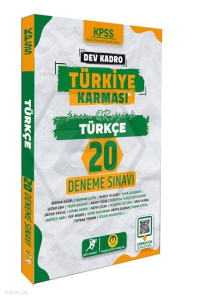 2024 KPSS Dev Kadro Türkiye Karması - Matematik 20 Deneme