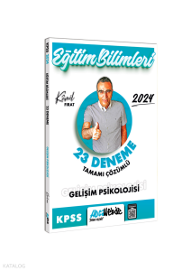 2024 KPSS Eğitim Bilimleri Gelişim Psikolojisi Tamamı Çözümlü 23 Deneme