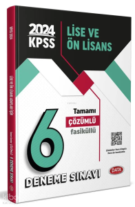 2024 KPSS Lise ve Ön Lisans Tamamı Çözümlü 6 Fasikül Deneme Sınavı
