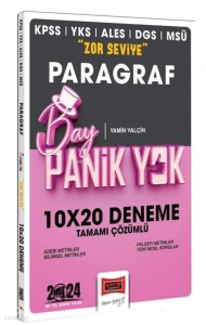 2024 KPSS YKS MSÜ Bay Panik Yok Paragraf Zor Seviye 10x20 Tamamı Çözümlü Deneme