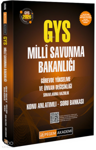 2026 GYS Milli Savunma Bakanlığı Görevde Yükselme ve Ünvan Değişikliği Sınavı Konu Anlatımlı Soru Bankası
