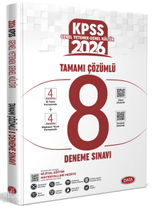 2026 KPSS Genel Yetenek Genel Kültür Tamamı Çözümlü 8 Deneme Sınavı