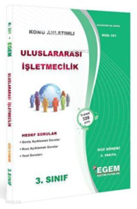 3. Sınıf 5. Yarıyıl Uluslararası İşletmecilik Konu Anlatımlı Soru Bankası