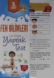 3. Sınıf Fen Bilimleri Çek Kopar Yaprak Test