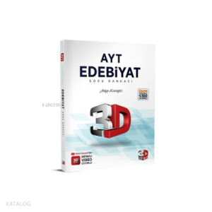 3D AYT Edebiyat Soru Bankası 3D Yayınları