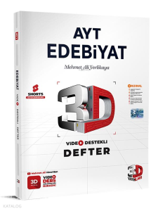 3D Yayınları AYT Edebiyat Video Destekli Defter