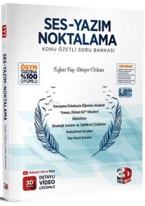 3D Yayınları Ses-Yazım Noktalama Konu Özetli Soru Bankası