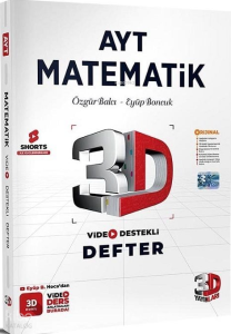 3D Yayınları YKS AYT Matematik Video Destekli Defter