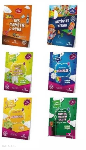 4-6 Yaş Okul Öncesi Evde Etkinlik Seti (6 Kitap)