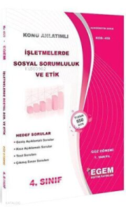 4. Sınıf İşletmelerde Sosyal Sorumluluk ve Etik Hedef Sorular