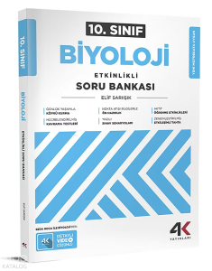 4K Yayınları 10. Sınıf Biyoloji Etkinlikli Soru Bankası