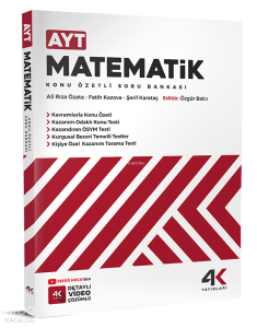 4K Yayınları AYT Matematik Konu Özetli Soru Bankası