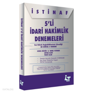4T İstinaf 5 Li İdari Hakimlik Denemeleri