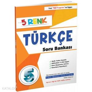 5 Renk Yayınları 5. Sınıf Türkçe Soru Bankası 5 Renk 