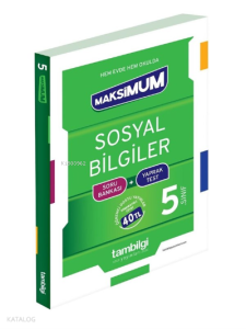 5. Sınıf Sosyal Bilgiler Soru Bankası + Yaprak Test Tambilgi Yayınları