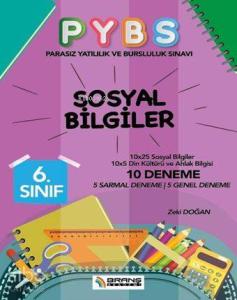 6. Sınıf PYBS Sosyal Bilgiler 10 Deneme; 5 Sarmal Deneme - 5 Genel Deneme