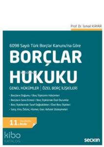 6098 sayılı yeni Türk Borçlar Kanunu'na göre temel bilgileri içeren bu kitap, özellikle hukuk fakült; Genel Hükümler / Özel Borç İlişkileri
