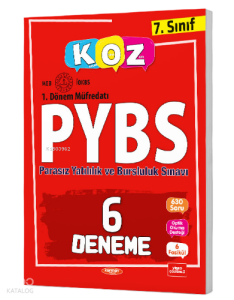 7. Sınıf 1. Dönem PYBS 6 Deneme