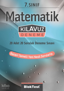 7.Sınıf Bloktest Matematik Kılavuz Deneme