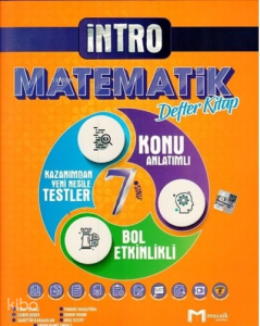 7.Sınıf Mozaik İntro Defter Matematik - 2022
