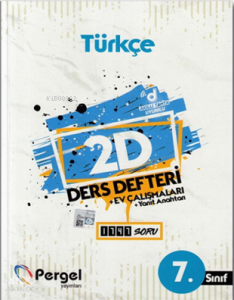 7. Sınıf Türkçe 2D Ders Defteri Ev Çalışmaları